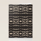 Country Western Pattern in Black Stationery Card Gallery Image 2