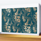 Exotic Florals and Butterflies Wall Mural Gallery Image 2