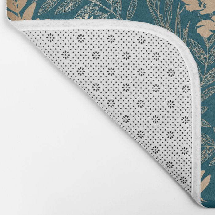 Exotic Florals and Butterflies Bath Mat Gallery Image 2