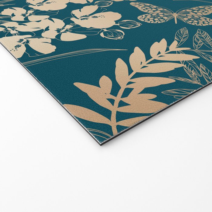 Exotic Florals and Butterflies Welcome Mat Gallery Image 2