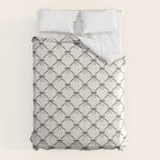 Bows & Ribbons Pattern IV Black and White Comforter Gallery Image 6