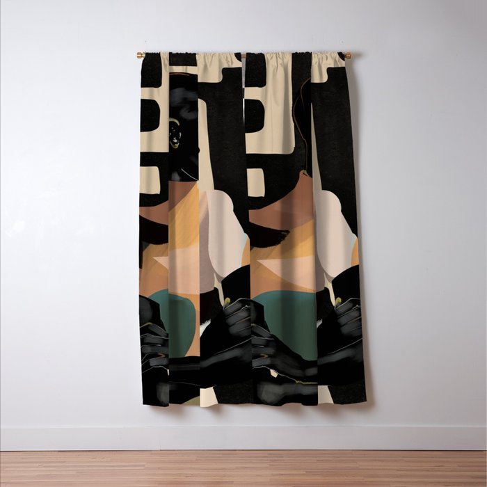 Portrait in Form Window Curtain Gallery Image 3