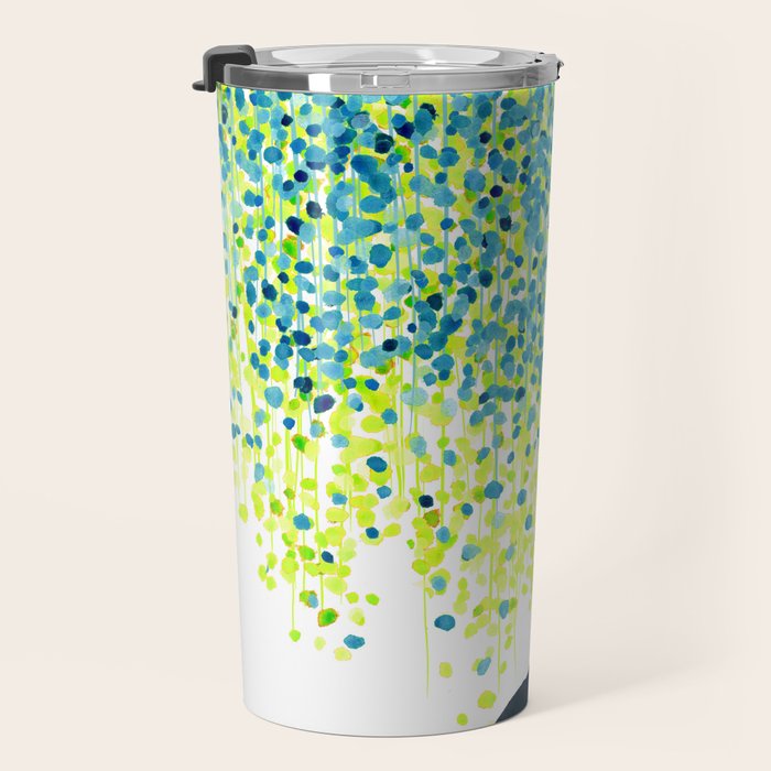 Cat in the garden under willow tree Travel Mug Gallery Image 3