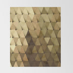 Triangles Yellow Brown Olive Green Throw Blanket Gallery Image 2