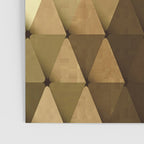 Triangles Yellow Brown Olive Green Poster Gallery Image 3