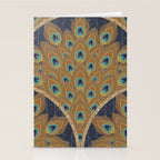 Peacock Art Deco Stationery Card Gallery Image 2