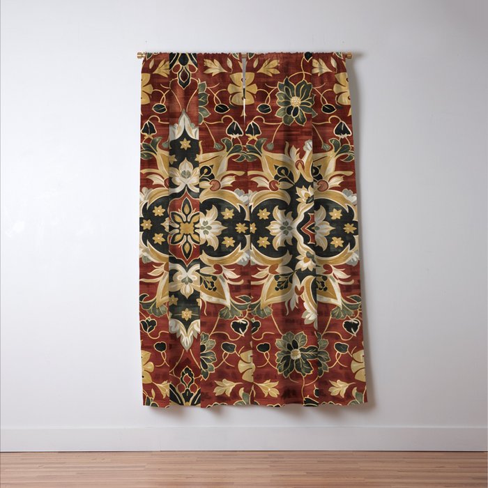 Desert Gold Medallion Window Curtain Gallery Image 3