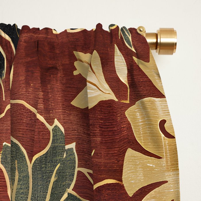 Desert Gold Medallion Window Curtain Gallery Image 2