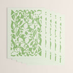 Floral Pattern: Forest Green Edition Wrapping Paper Gallery Image 3