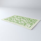 Floral Pattern: Forest Green Edition Rug Gallery Image 3