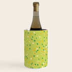 Bright Green Wildflowers Wine Chiller Gallery Image 2