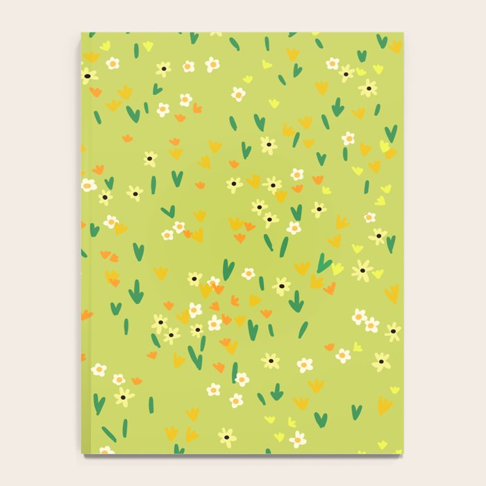 Bright Green Wildflowers Notebook Gallery Image 4