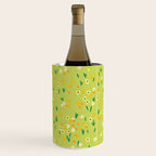 Bright Green Wildflowers Wine Chiller Gallery Image 3