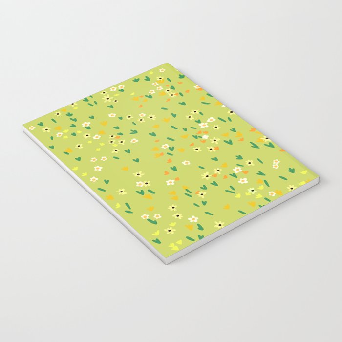 Bright Green Wildflowers Notebook Gallery Image 3