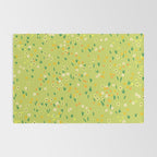 Bright Green Wildflowers Rug Gallery Image 2