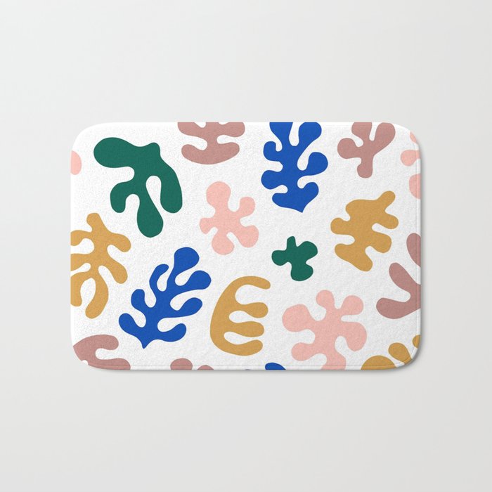 Henri Matisse Abstract Colorful Summer Cut Outs Art Pattern Bath Mat Gallery Image 1