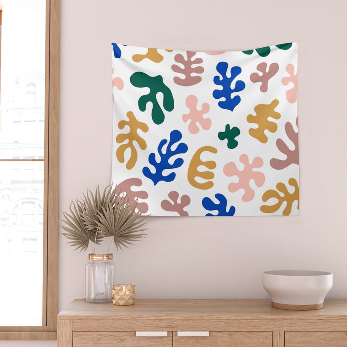 Henri Matisse Abstract Colorful Summer Cut Outs Art Pattern Wall Tapestry Gallery Image 2