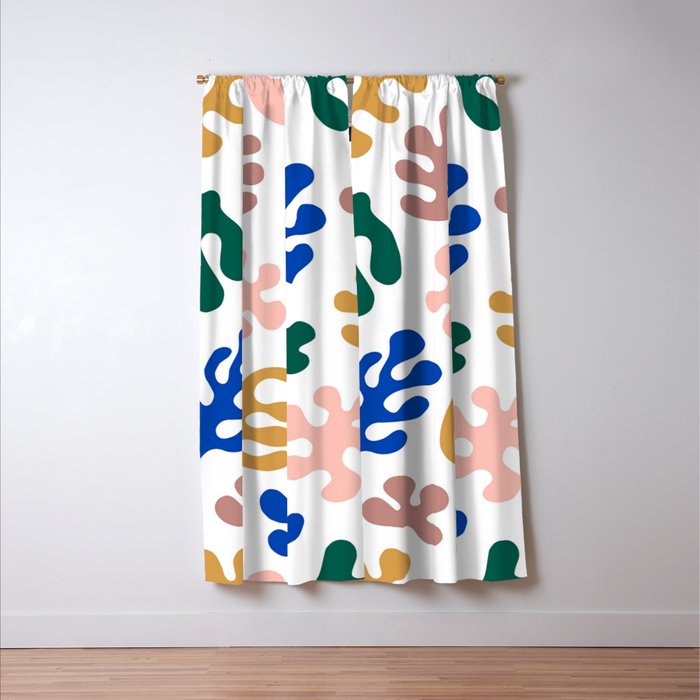 Henri Matisse Abstract Colorful Summer Cut Outs Art Pattern Window Curtain Gallery Image 3