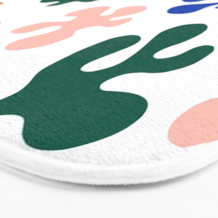 Henri Matisse Abstract Colorful Summer Cut Outs Art Pattern Bath Mat Gallery Image 3