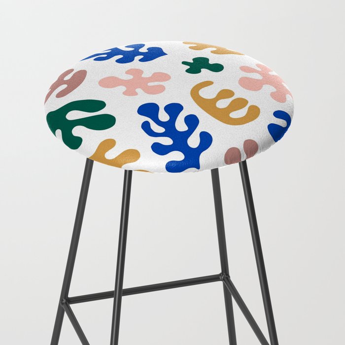 Henri Matisse Abstract Colorful Summer Cut Outs Art Pattern Stool Gallery Image 2