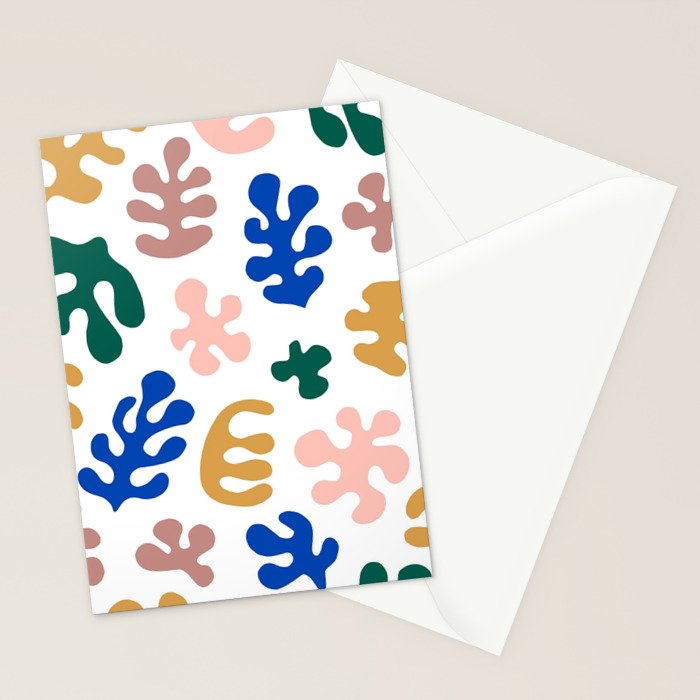 Henri Matisse Abstract Colorful Summer Cut Outs Art Pattern Stationery Card Gallery Image 2