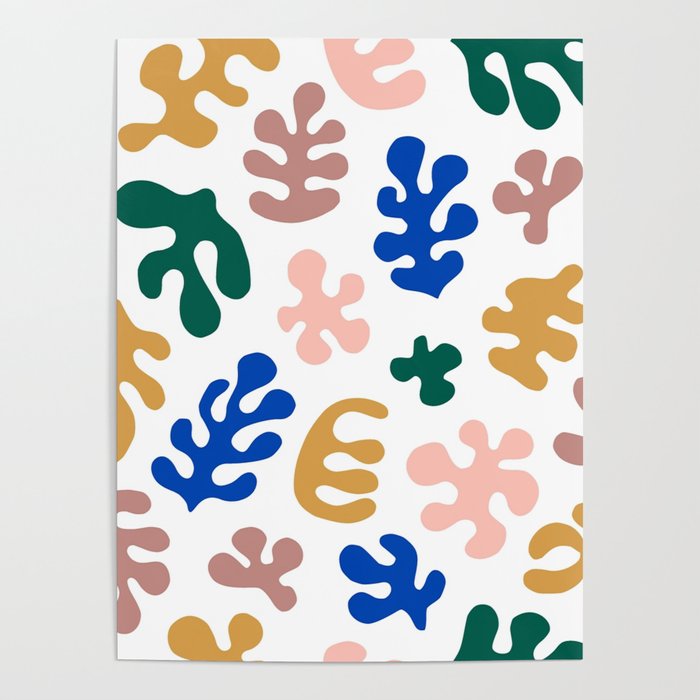 Henri Matisse Abstract Colorful Summer Cut Outs Art Pattern Poster Gallery Image 4