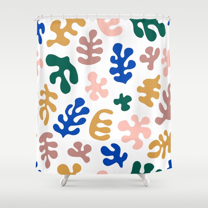 Henri Matisse Abstract Colorful Summer Cut Outs Art Pattern Shower Curtain Gallery Image 1