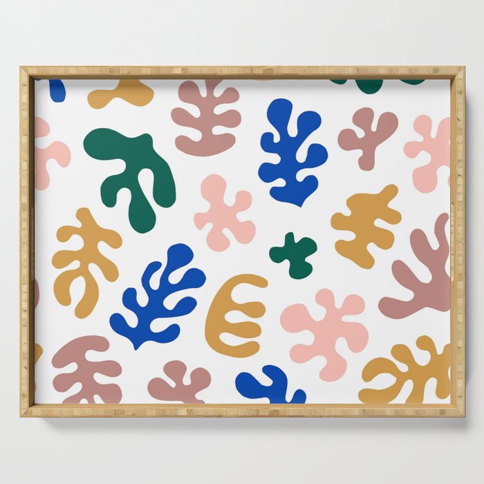 Henri Matisse Abstract Colorful Summer Cut Outs Art Pattern Serving Tray Gallery Image 1