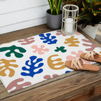 Henri Matisse Abstract Colorful Summer Cut Outs Art Pattern Outdoor Rug Gallery Image 2