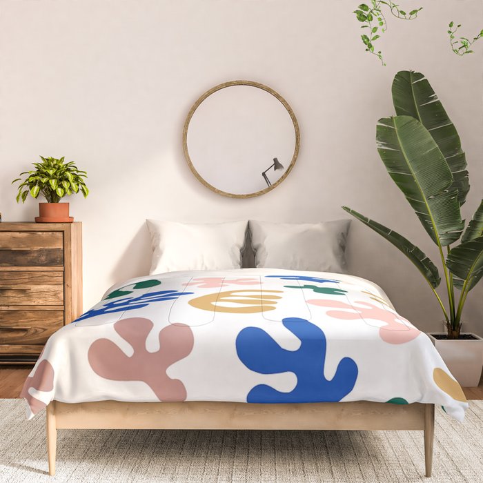 Henri Matisse Abstract Colorful Summer Cut Outs Art Pattern Comforter Gallery Image 3