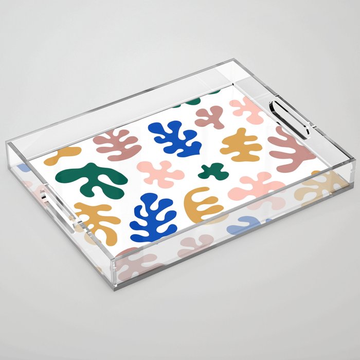 Henri Matisse Abstract Colorful Summer Cut Outs Art Pattern Acrylic Tray Gallery Image 1