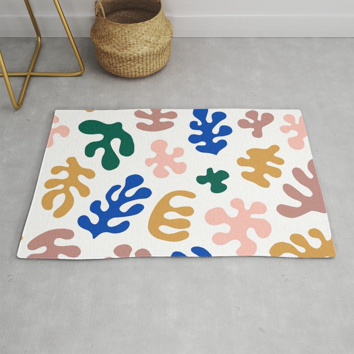 Henri Matisse Abstract Colorful Summer Cut Outs Art Pattern Rug Gallery Image 1