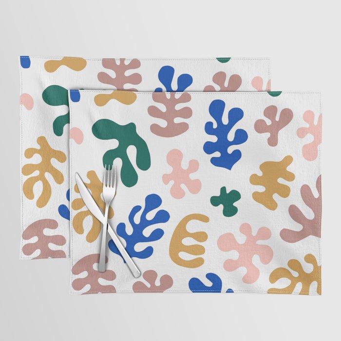 Henri Matisse Abstract Colorful Summer Cut Outs Art Pattern Placemat Gallery Image 1