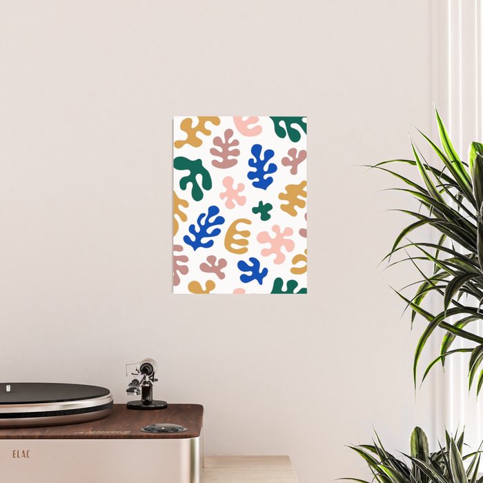 Henri Matisse Abstract Colorful Summer Cut Outs Art Pattern Poster Gallery Image 2