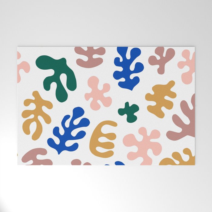 Henri Matisse Abstract Colorful Summer Cut Outs Art Pattern Welcome Mat Gallery Image 1