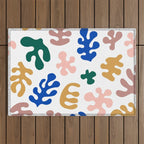 Henri Matisse Abstract Colorful Summer Cut Outs Art Pattern Outdoor Rug Gallery Image 1