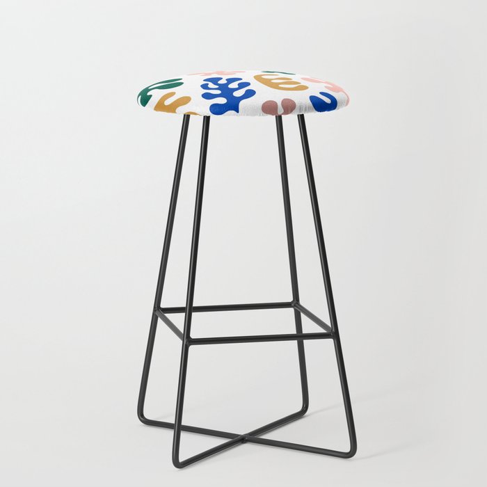 Henri Matisse Abstract Colorful Summer Cut Outs Art Pattern Stool Gallery Image 1