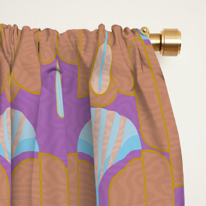 Modern Art Deco Inspiration Window Curtain Gallery Image 2