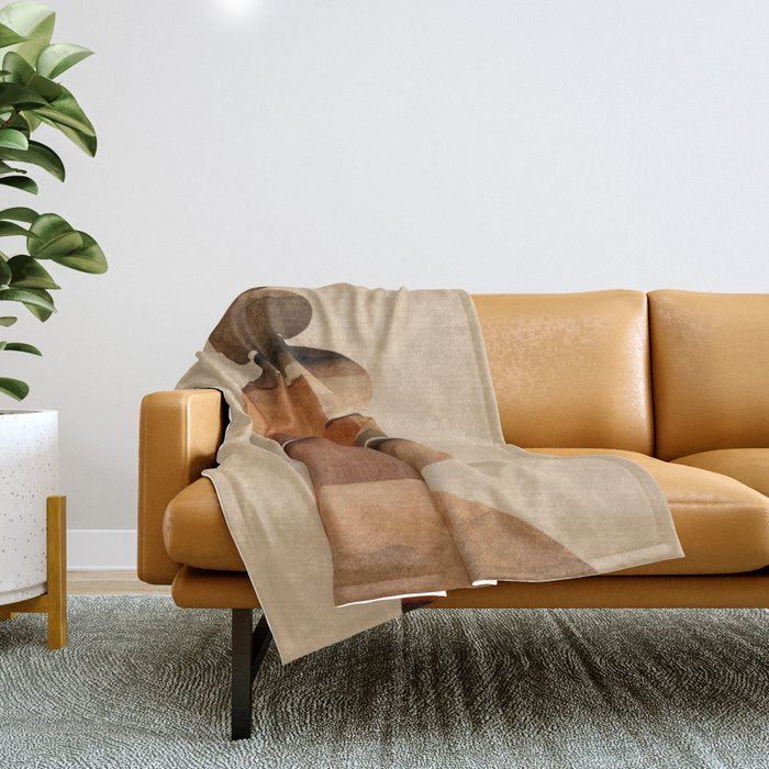 Abstract and Modern Stones Art 3 Throw Blanket Gallery Image 1