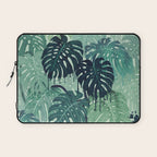 Monstera Melt (in Green) Laptop Sleeve Gallery Image 1
