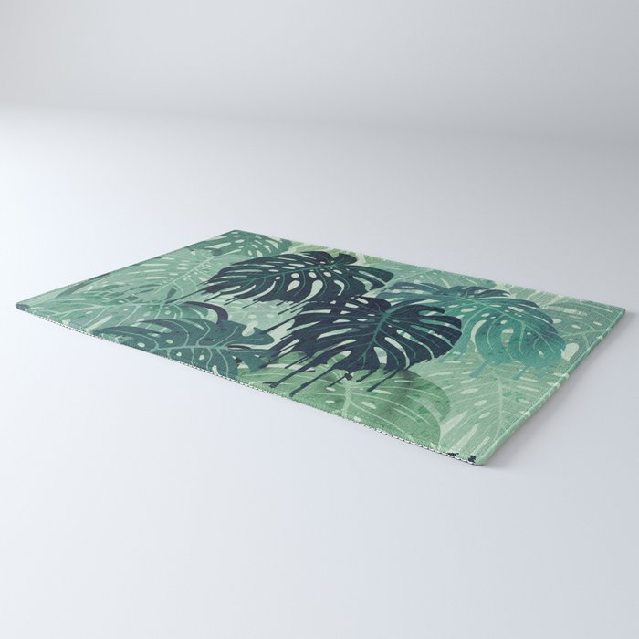 Monstera Melt (in Green) Rug Gallery Image 3