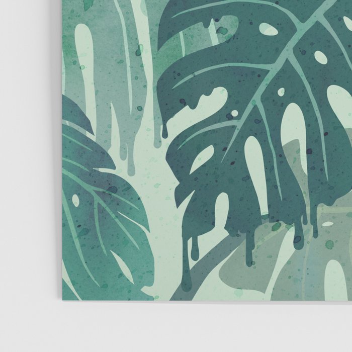 Monstera Melt (in Green) Poster Gallery Image 3
