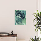 Monstera Melt (in Green) Poster Gallery Image 2