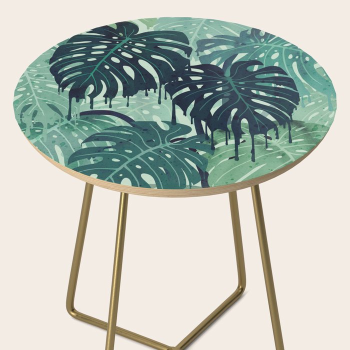 Monstera Melt (in Green) Side Table Gallery Image 2