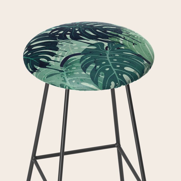Monstera Melt (in Green) Stool Gallery Image 2
