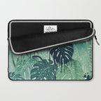 Monstera Melt (in Green) Laptop Sleeve Gallery Image 2