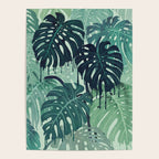 Monstera Melt (in Green) Poster Gallery Image 4