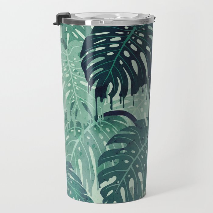 Monstera Melt (in Green) Travel Mug Gallery Image 3