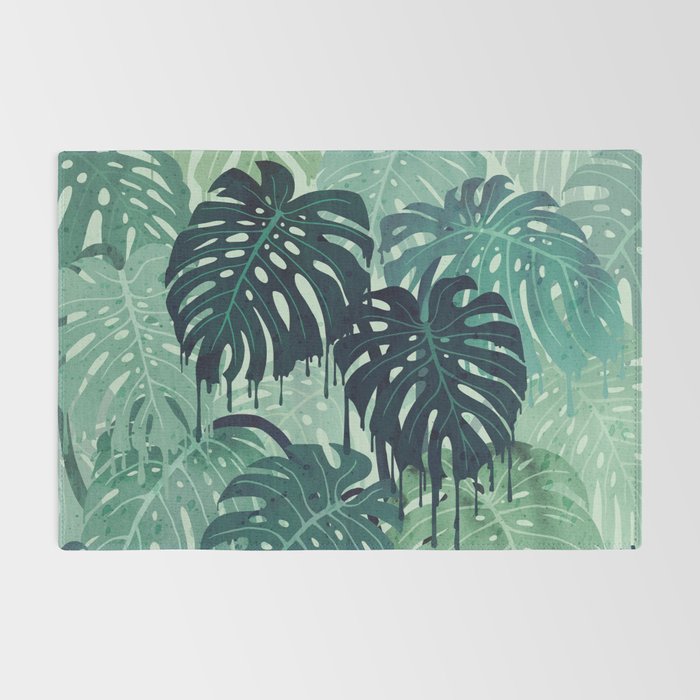 Monstera Melt (in Green) Rug Gallery Image 2