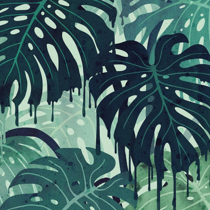 Monstera Melt (in Green) Coffee Mug Gallery Image 2